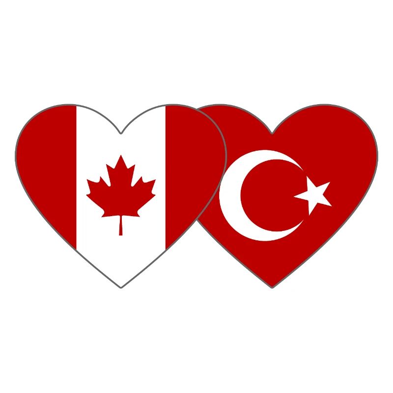 Canada Dinde Drapeau Coeur