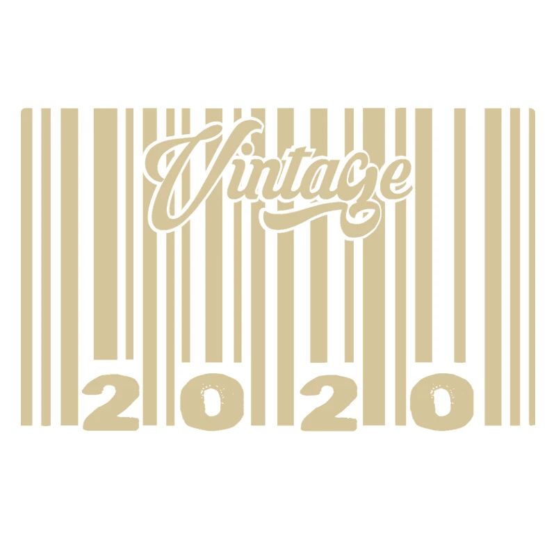 vintage 2020 Barcode 2020: Year 2025.