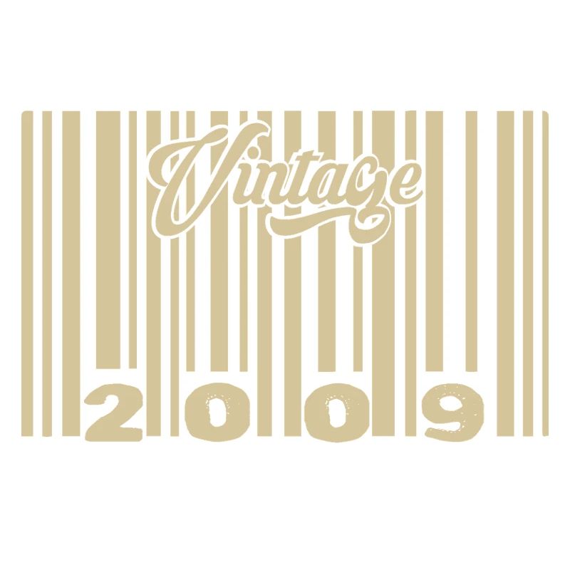vintage 2009 Code barre 2009: Année 2025.
