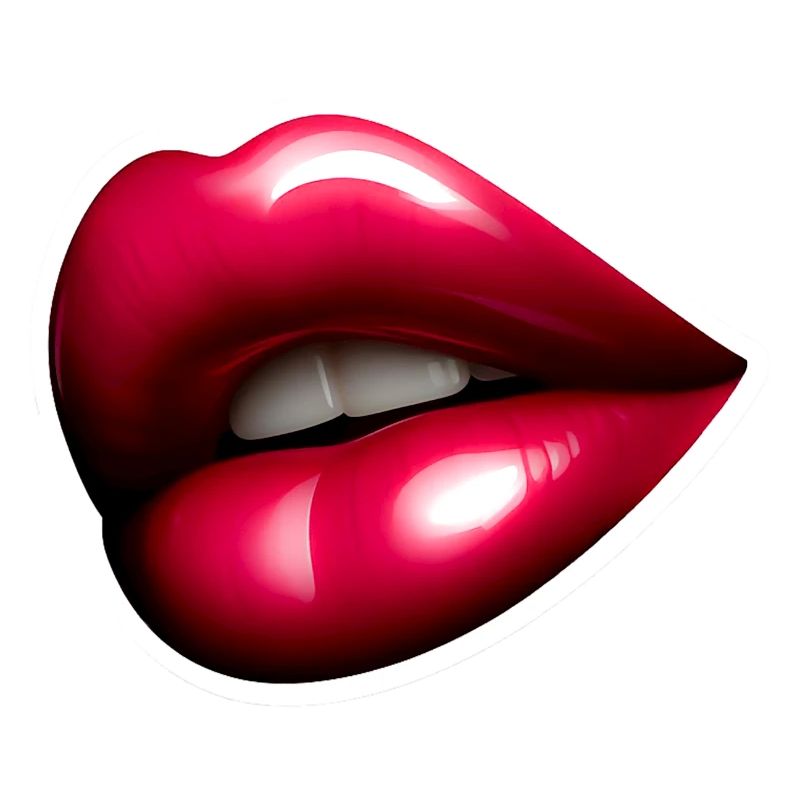 Hübscher roter Mund - Rote Lippe