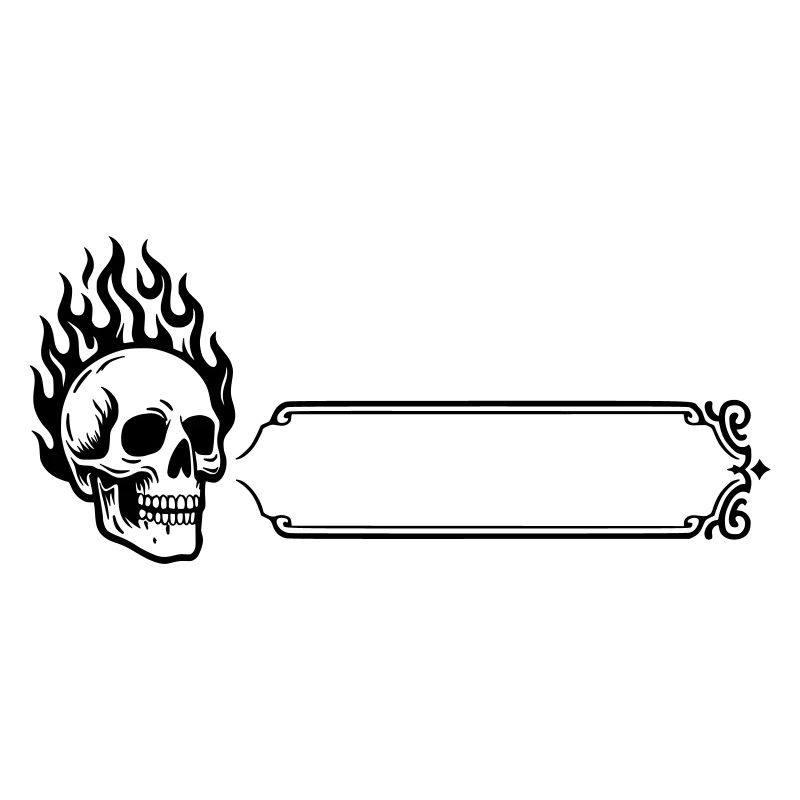 Tête de mort - Nom prénom