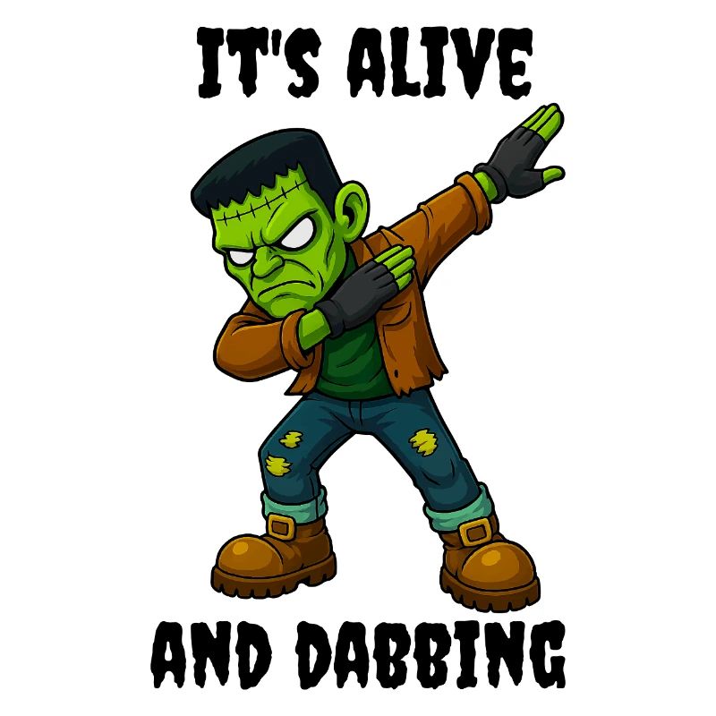 Stitched Monster is alive and dabs for Halloween