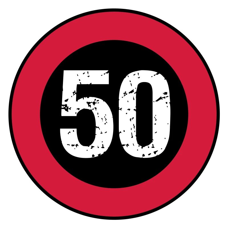 Shield 50 vintage birthday
