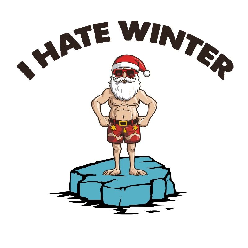 weihnachtsmann eisscholle winter