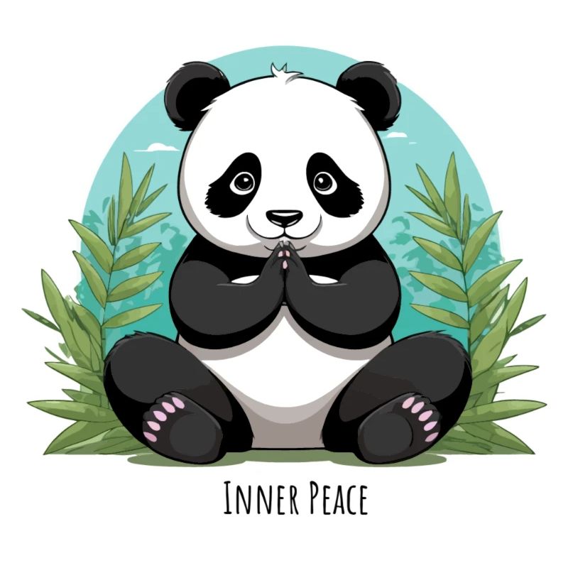 Inner Peace – Meditating Panda