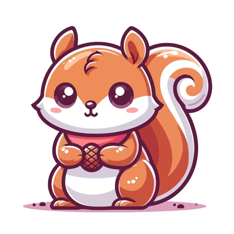 Squirrel with a seed