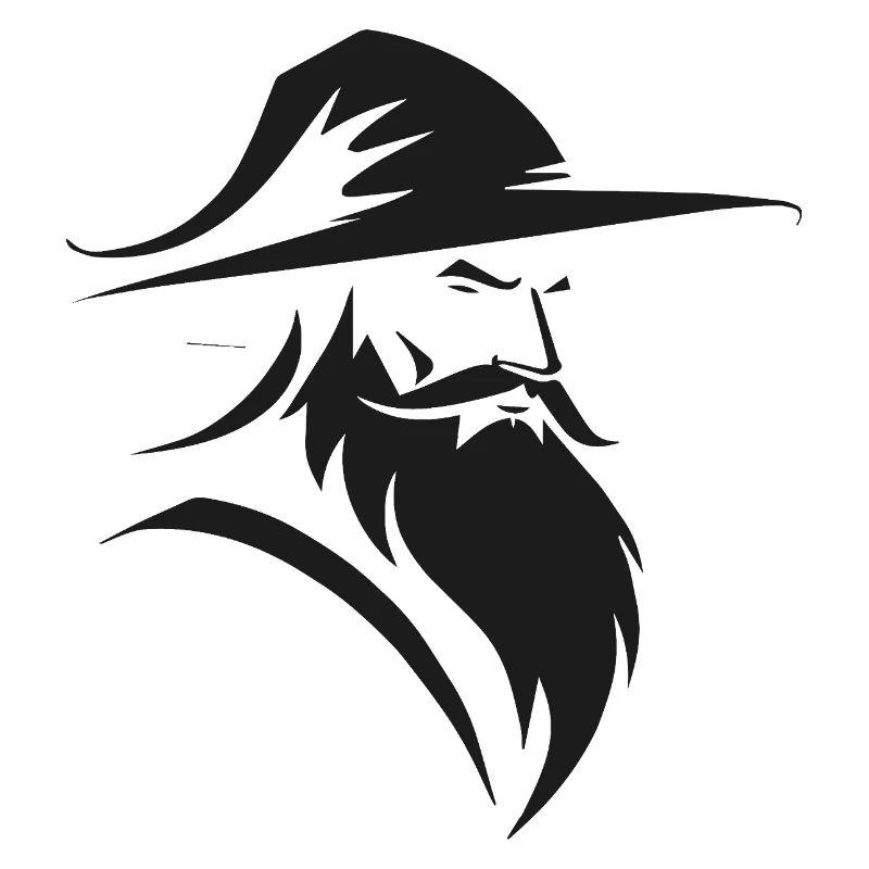 Wizard - Simple Fantasy Logo