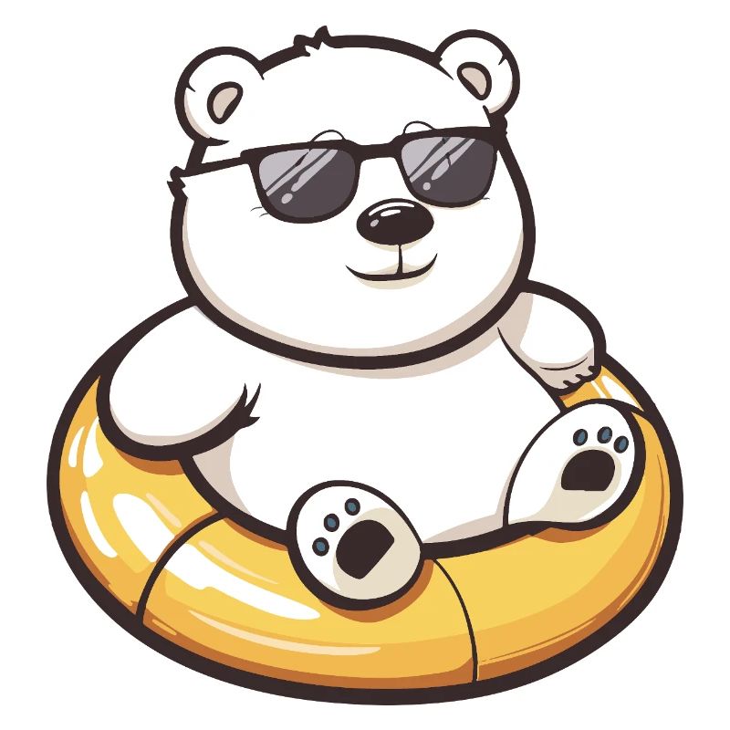 Polar Bear Comic Cool