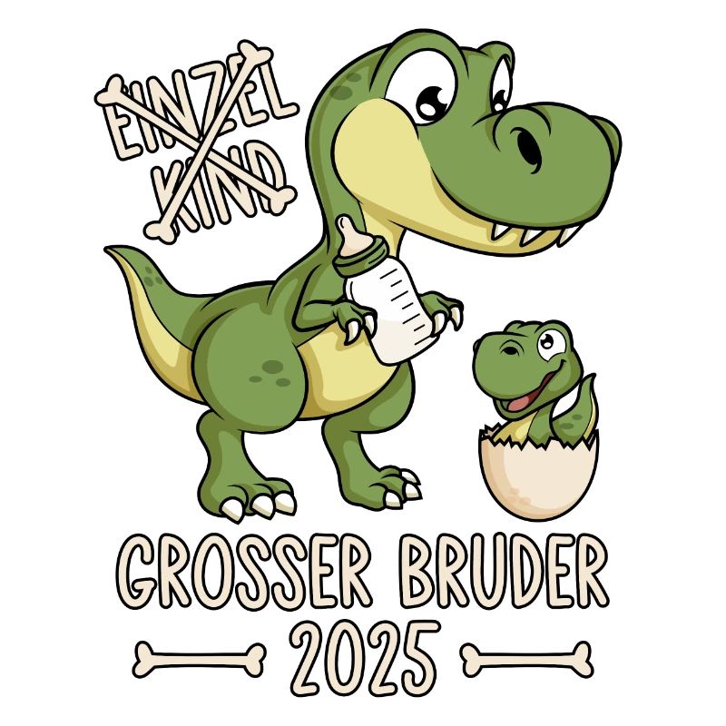 Großer Bruder 2025 Dino Einzelkind Dinosaurier