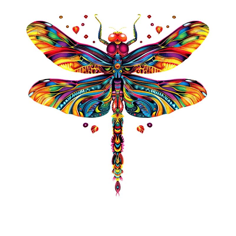 Libellule Libellule Ailes Colorées Libellules Mignonnes