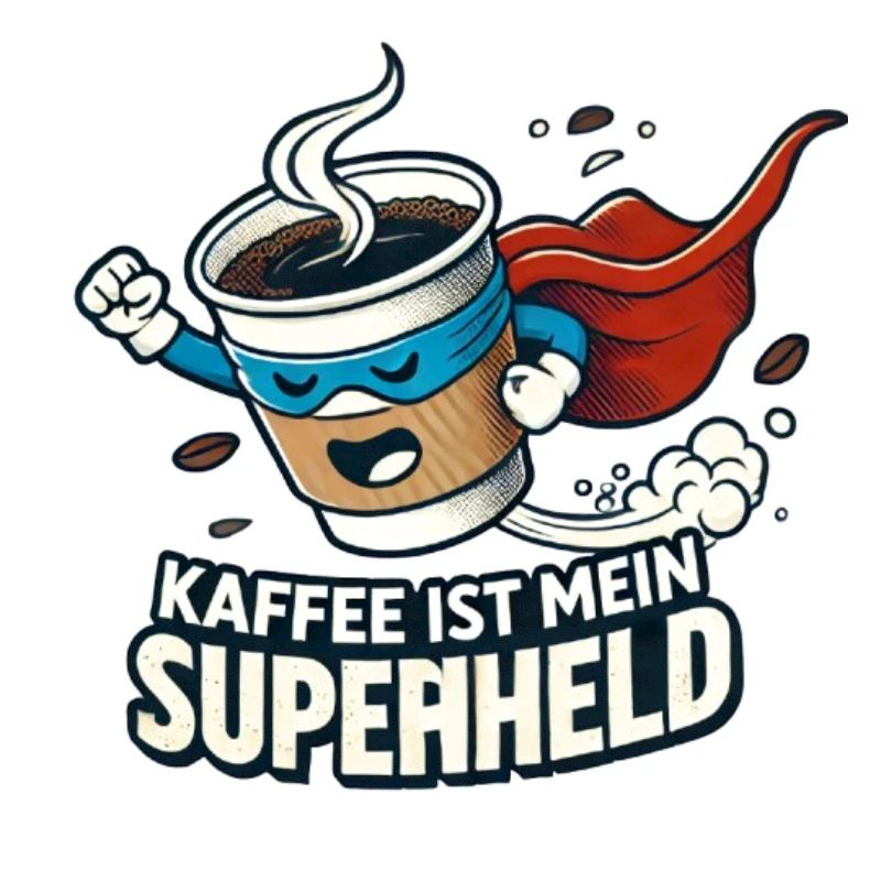 Kaffee Superheld Belebende Kraft