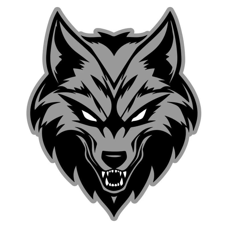 Wolf Kopf Symbol