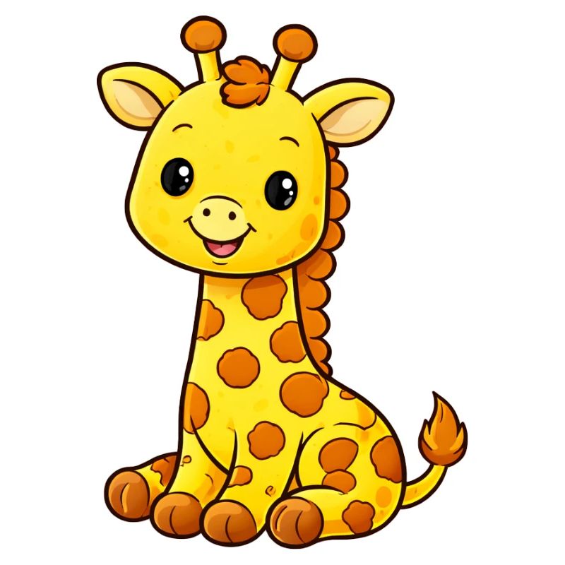 Cuddly giraffe joy