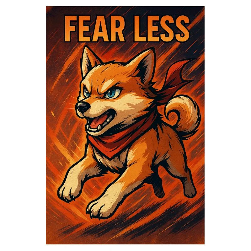 Brave Cane Corso with Motivational Message
