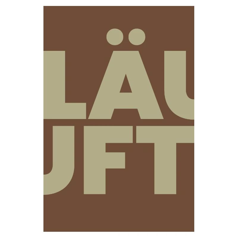 LÄUFT  Typo Retro Kontrast