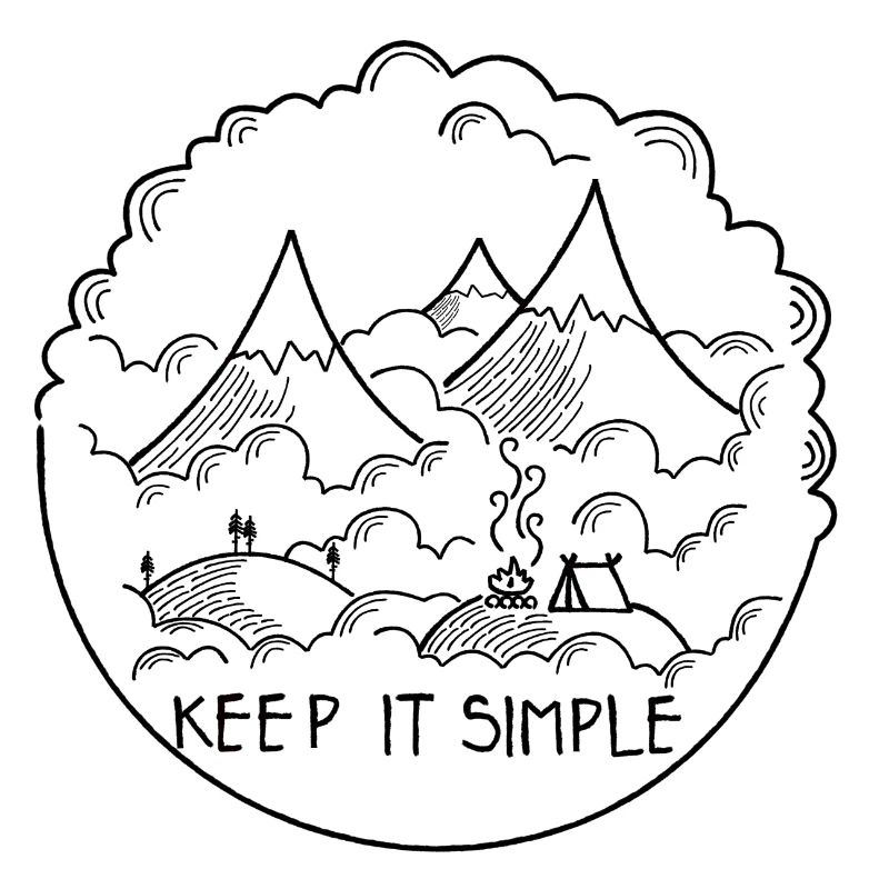 Gardez-le Simple Clouds Mountain Camping