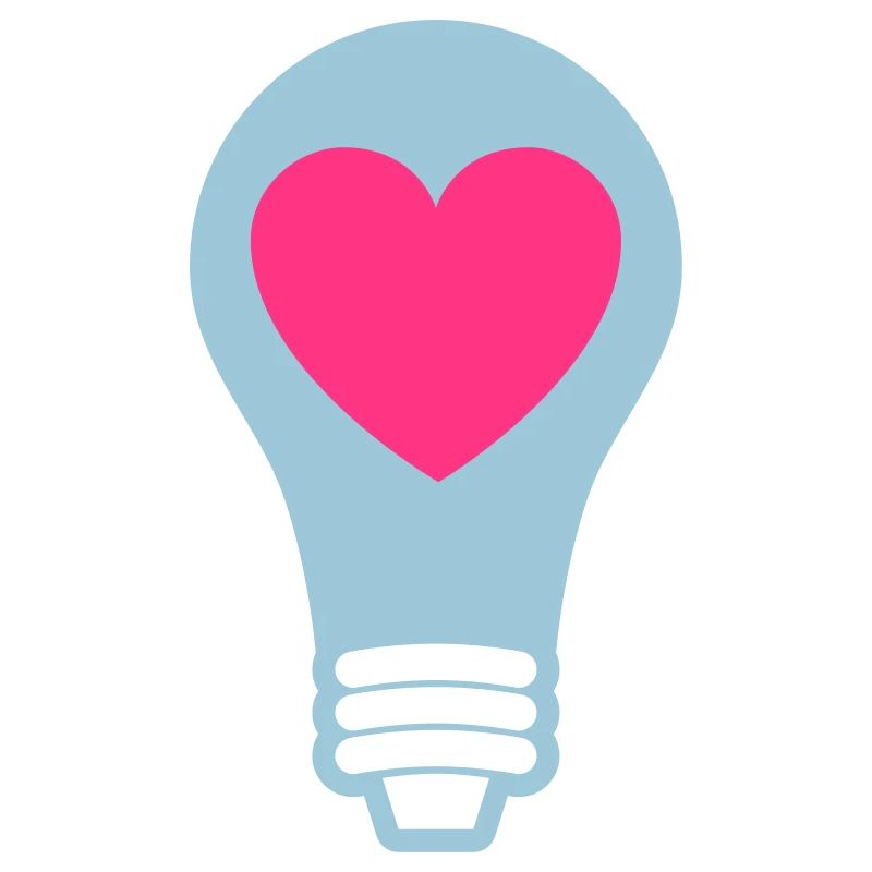 Light Bulb With Heart