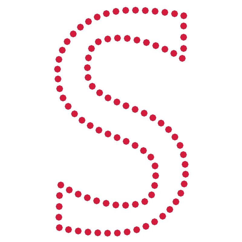 Buchstabe S / letter S (dots, 1c)