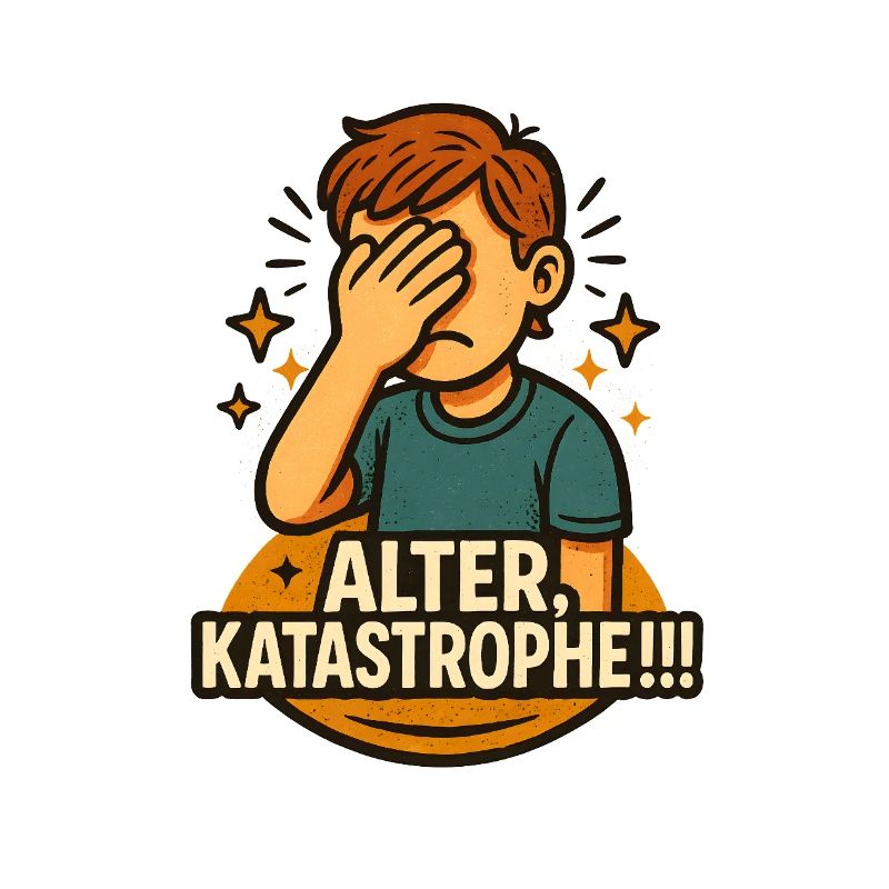 Alter Katastrophe Lustiger Spruch Fun Meme