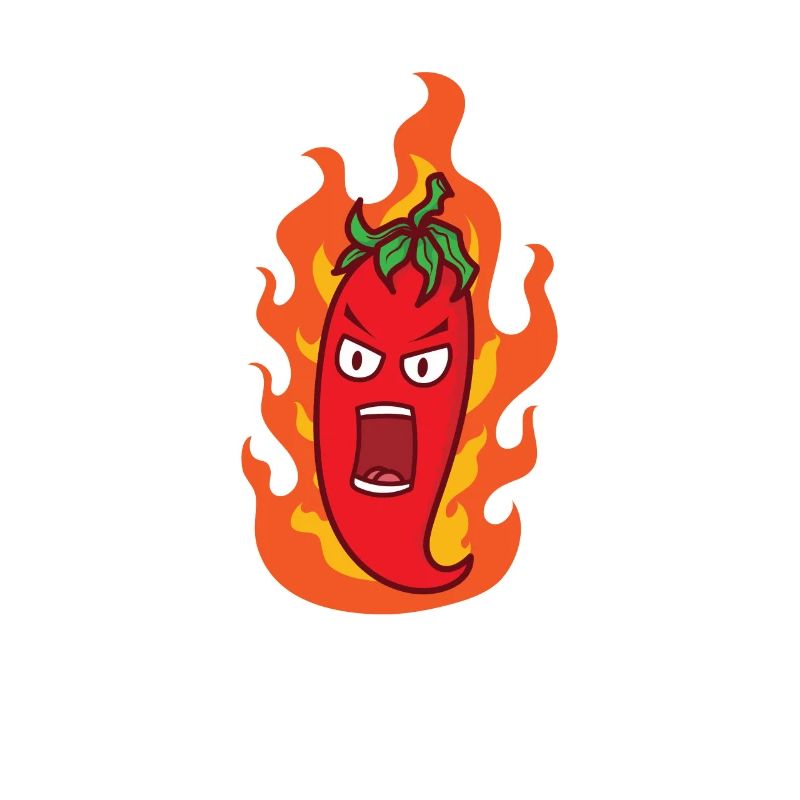 Épicé piquant piment chaud comme le feu