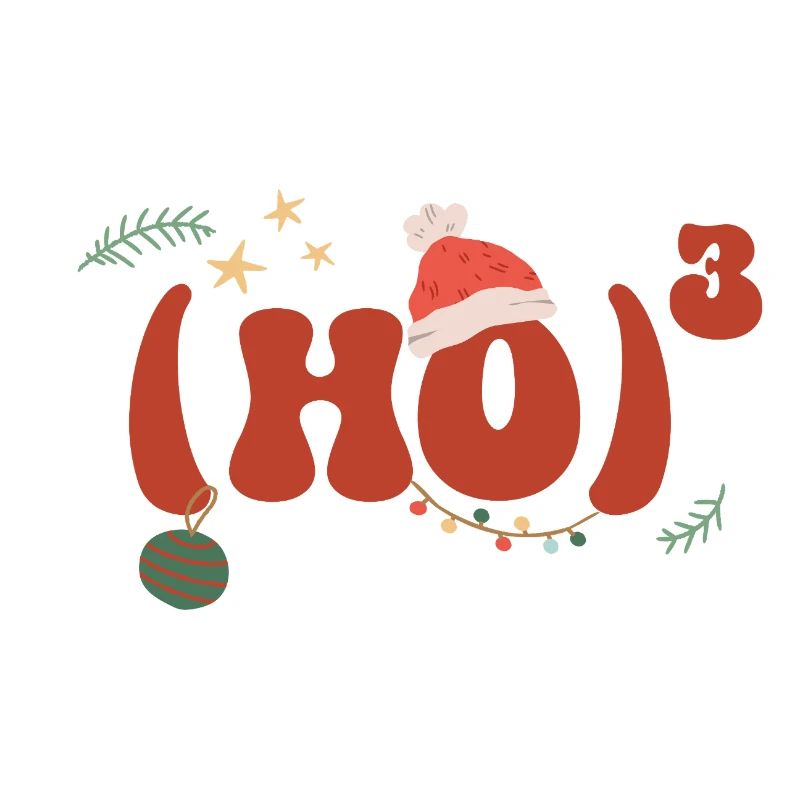 Mathématiques de Noël Hohoho Math Formule Math
