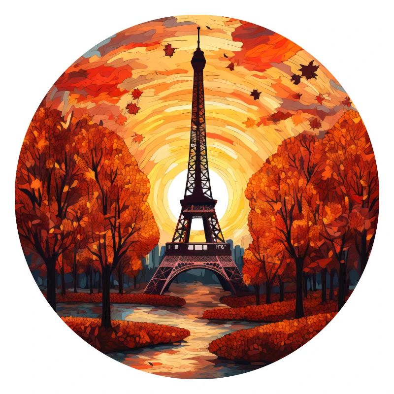 Herbstlicher Eiffelturm: Paris im Herbstlaub