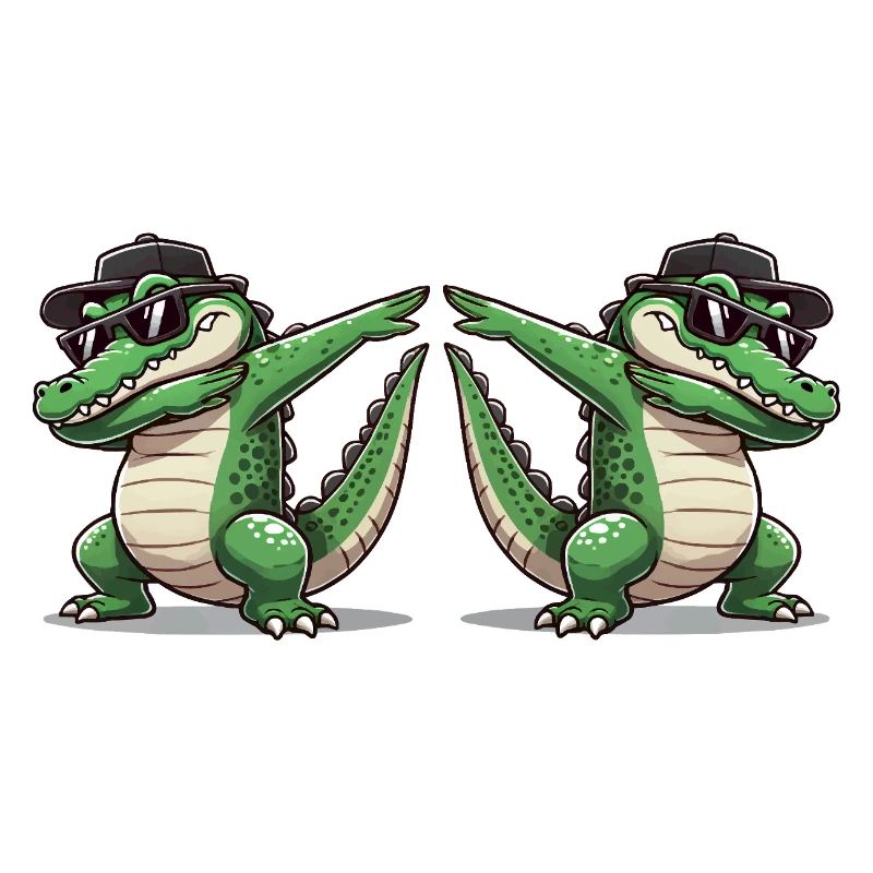 Crocodile Comic Dabbing 2