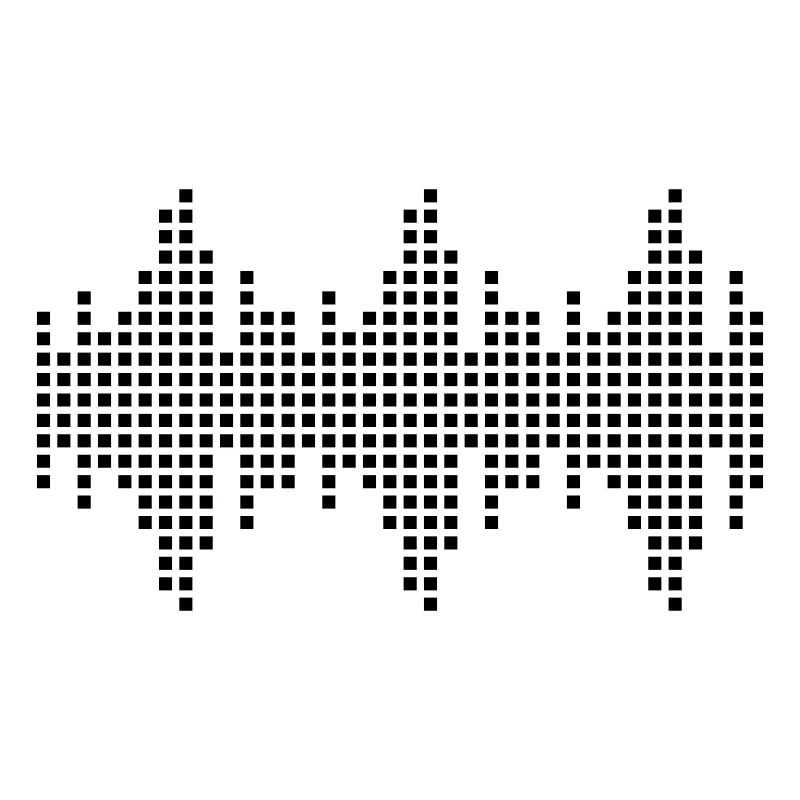 digital waveform frequency grid matrix music