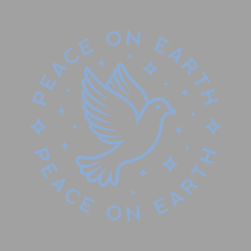 Friede auf Erden Blaue Taube
