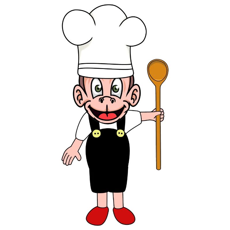 Monkey Kitchen Cooking Hosts Monkey Chefs Chef