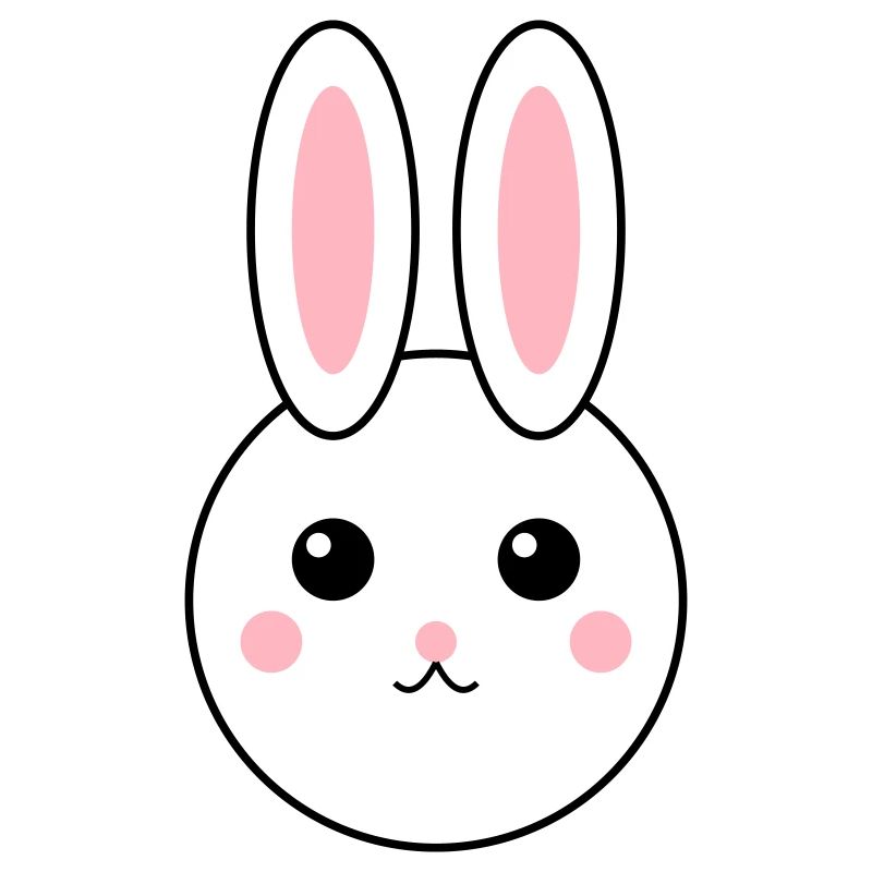 Conception de lapin abstrait coloré