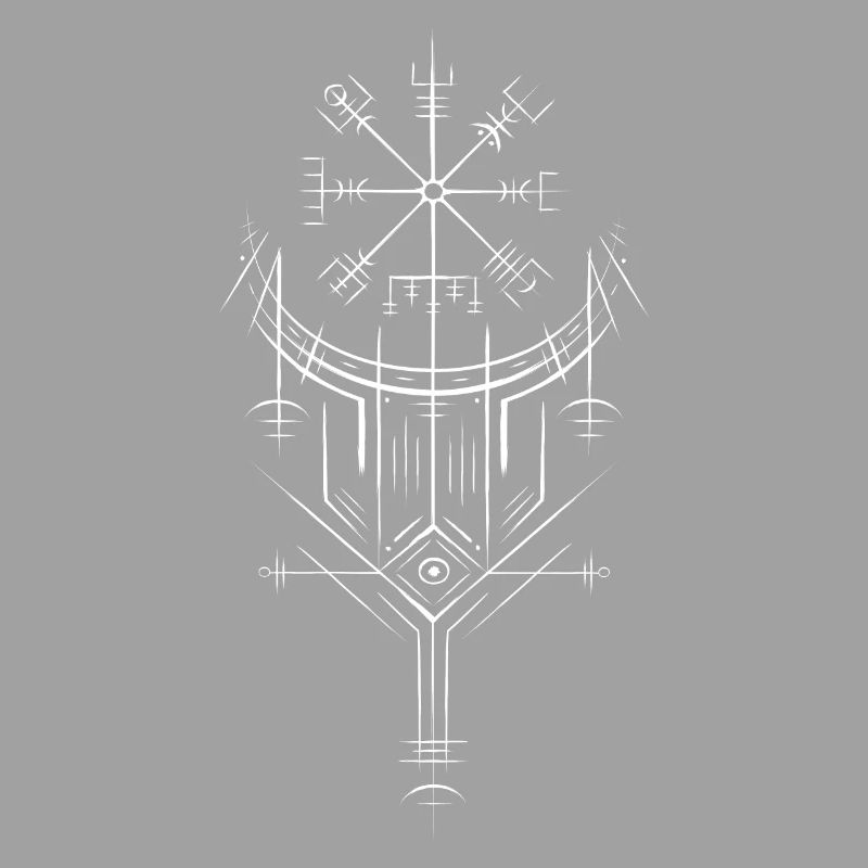 Vegvisir Runes Compass - Germanic Celts Vikings