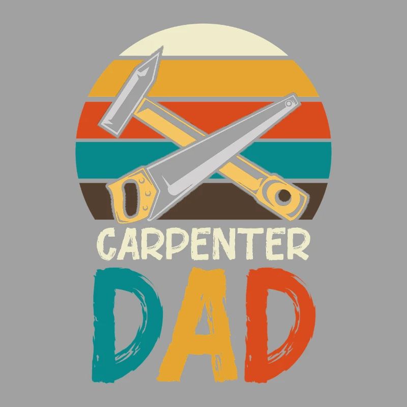 Carpenter Father Retro Tools