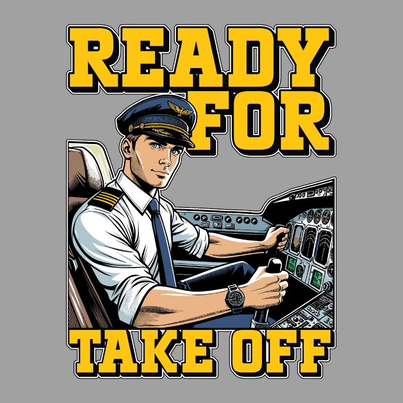 Flight Instructor Ready For Take Off Pilot School