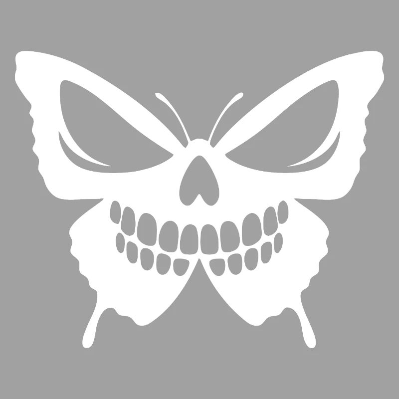 Conception complexe de crâne de papillon