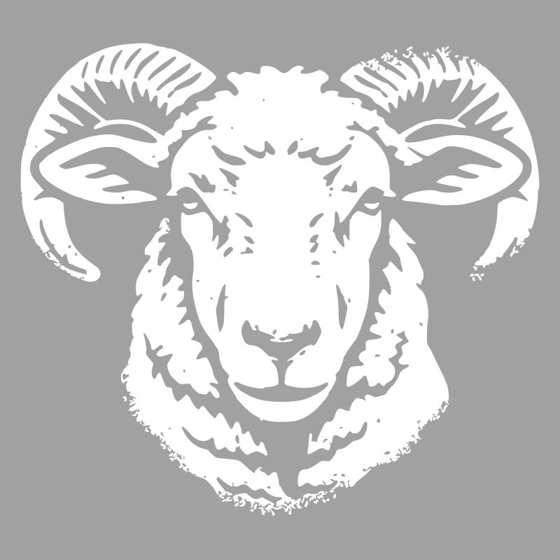 Widder Kopf Ram Schafbock Horn Vektor