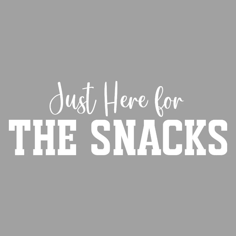 Snack Time Bold Typography Tee Print
