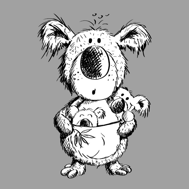 Koala Mama Mit Babys