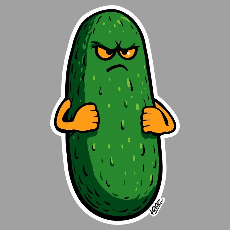 Grumpy Pickle Maskottchen