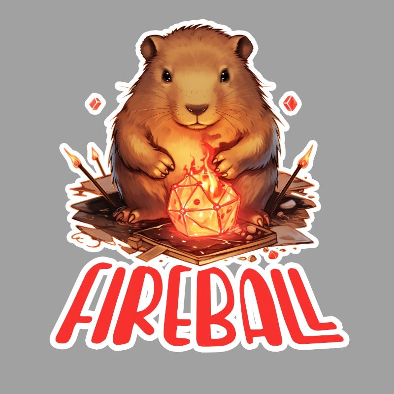 Capybara Mage – Conception de RPG boule de feu