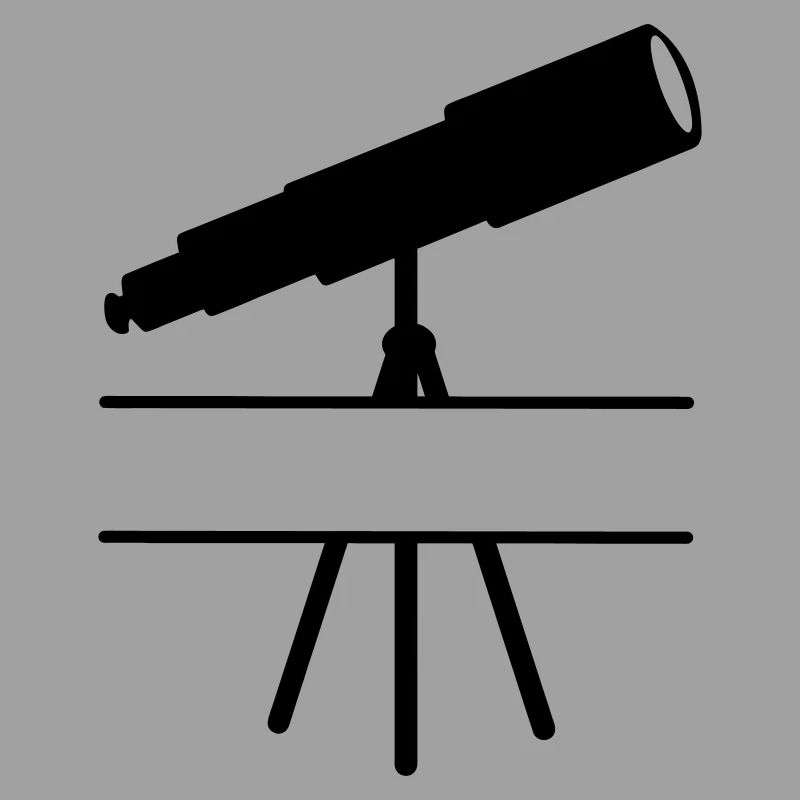Telescope shadow image with space or bar