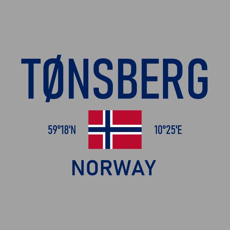 Tønsberg - Norway - Coordinates - Flag