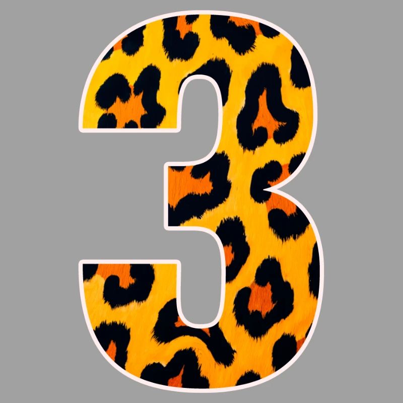 Leopard 3 Number Pattern