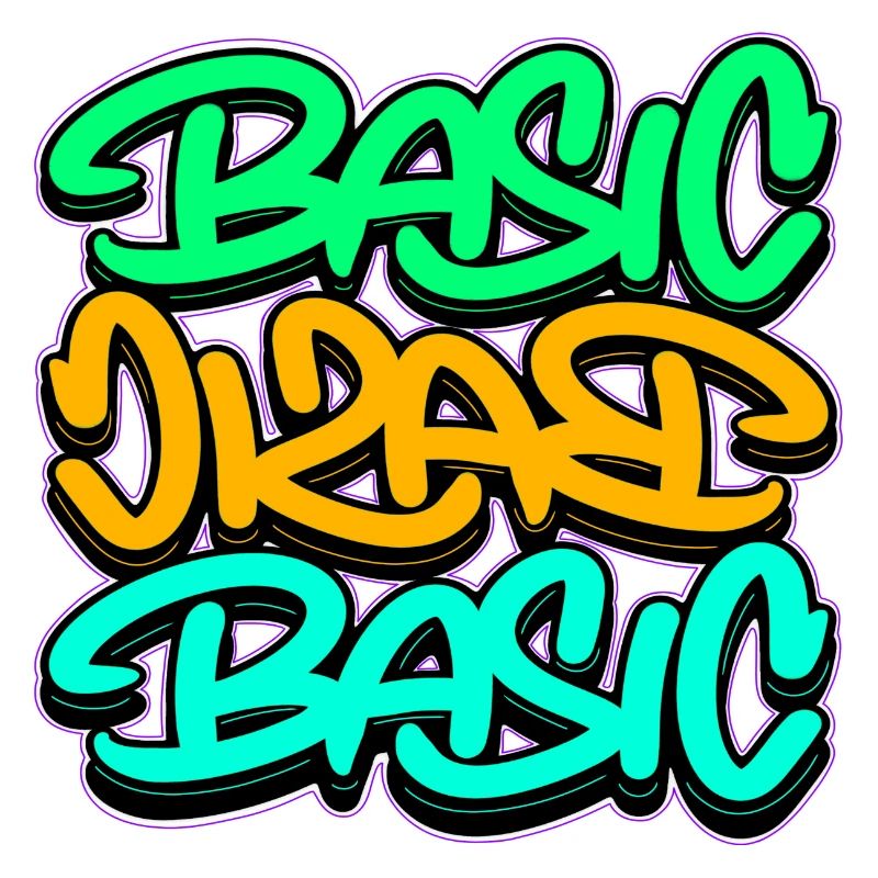Urban Graffiti Basic Dreifach Schrift