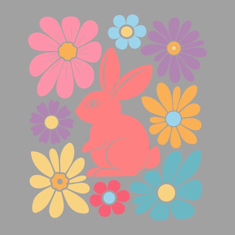 Joyeux lapin de Pâques Boho