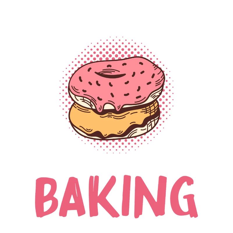 Nur ein Mädchen, das Backen liebt