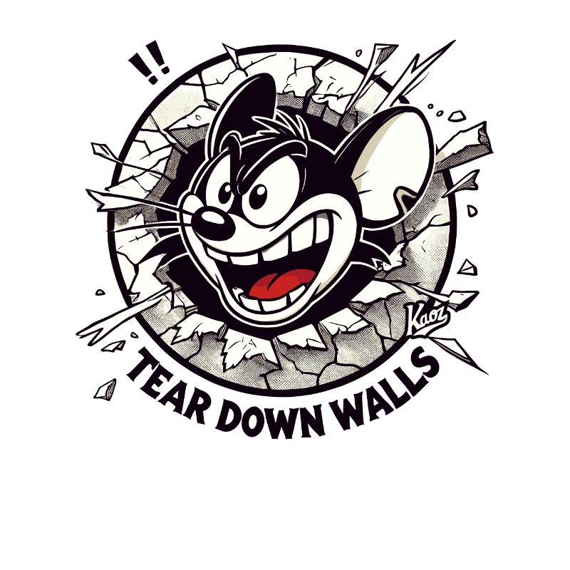 Intense and dynamic mouse wants to tear down walls