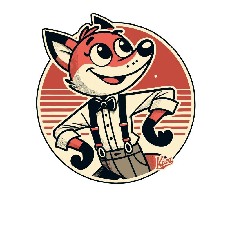 Funny and charming fox