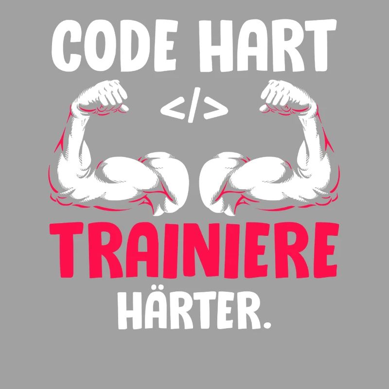 Coder CODE HARD TRAIN HARDER Funny