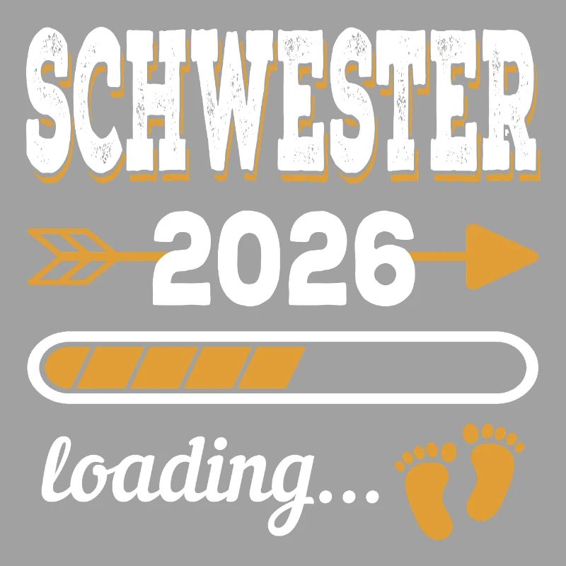 Schwester 2026 Loading große Schwester Geschenk